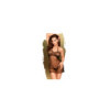 Nuisette transparente et string assorti Noir All yours 